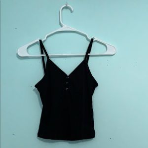 Black top shop cropped tank